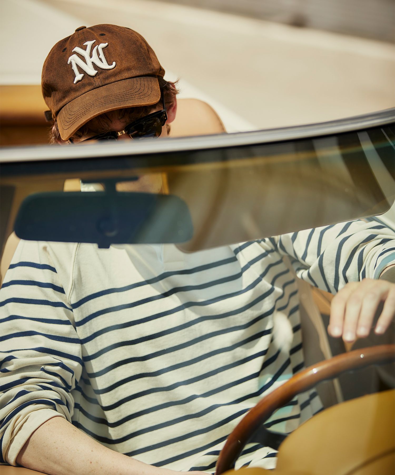 MUSINSA公式 | NOHANT NYC SALT WASHING BALL CAP BROWN