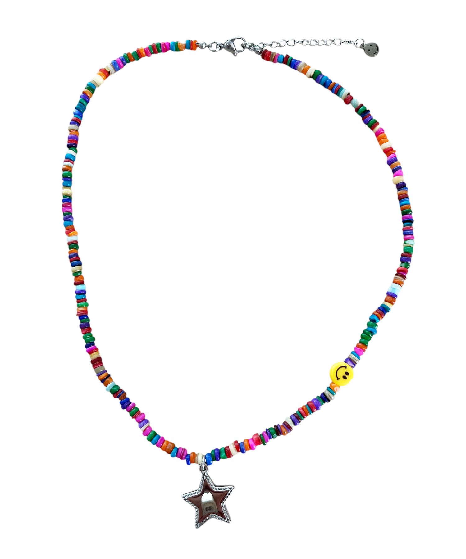ネックレス・チョーカー SK8ER ROCK Smiley Multi Beads Necklace Multi MUSINSA公式 | SK8ER ROCK Kitsch Star Beads Necklace ((multi))