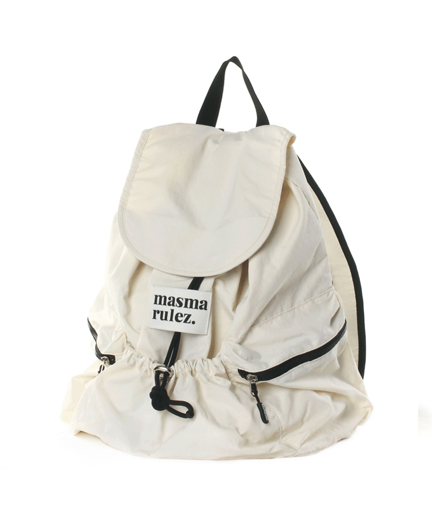 MUSINSA公式 | MASMARULEZ [INT] String flap backpack _ Ivory
