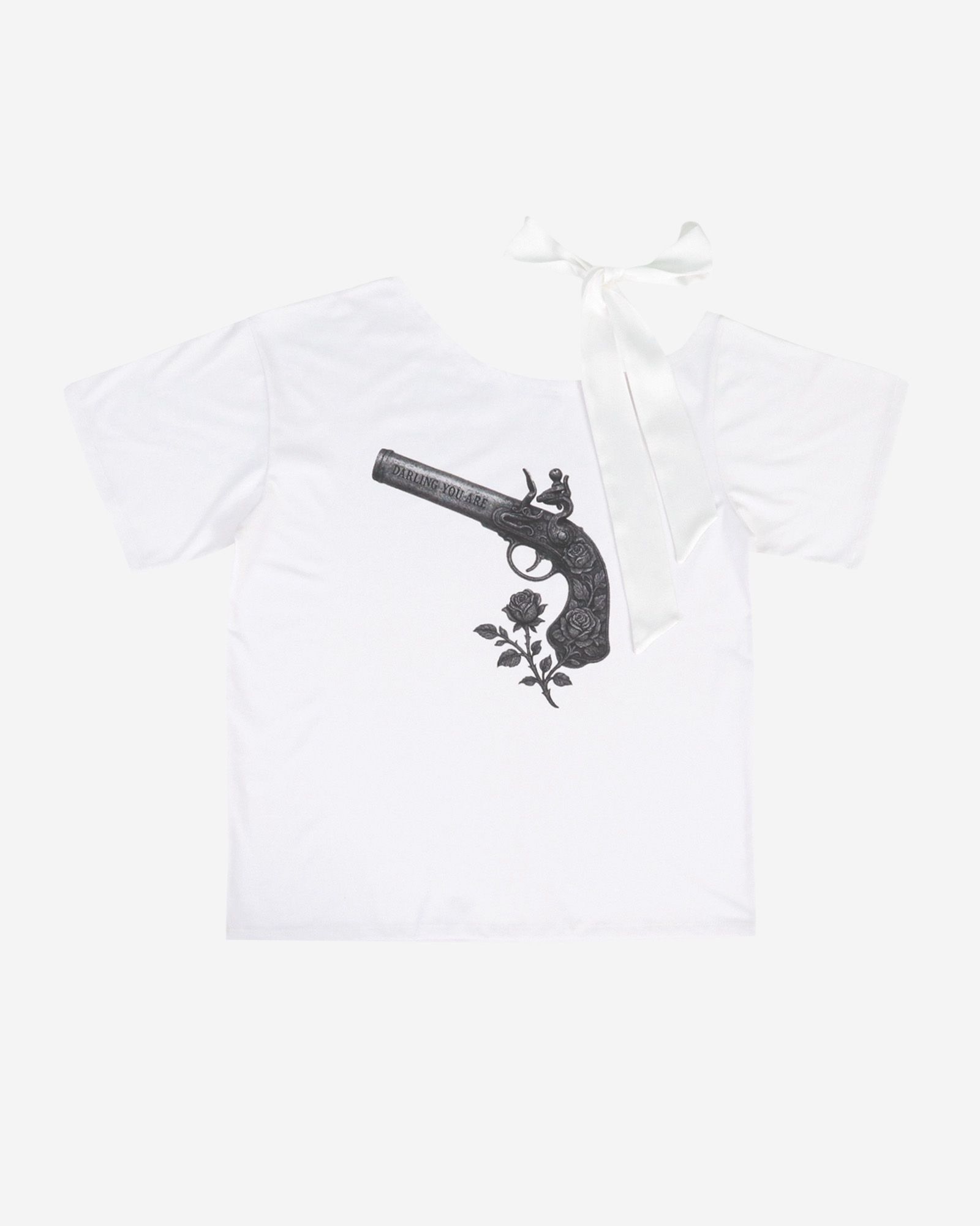 【Darling you're bad】★RIBBON ROSE PISTOL TEE☆T-shirt MUSINSA | DARLING, YOU'RE BAD RIBBON ROSE PISTOL TEE #WINE