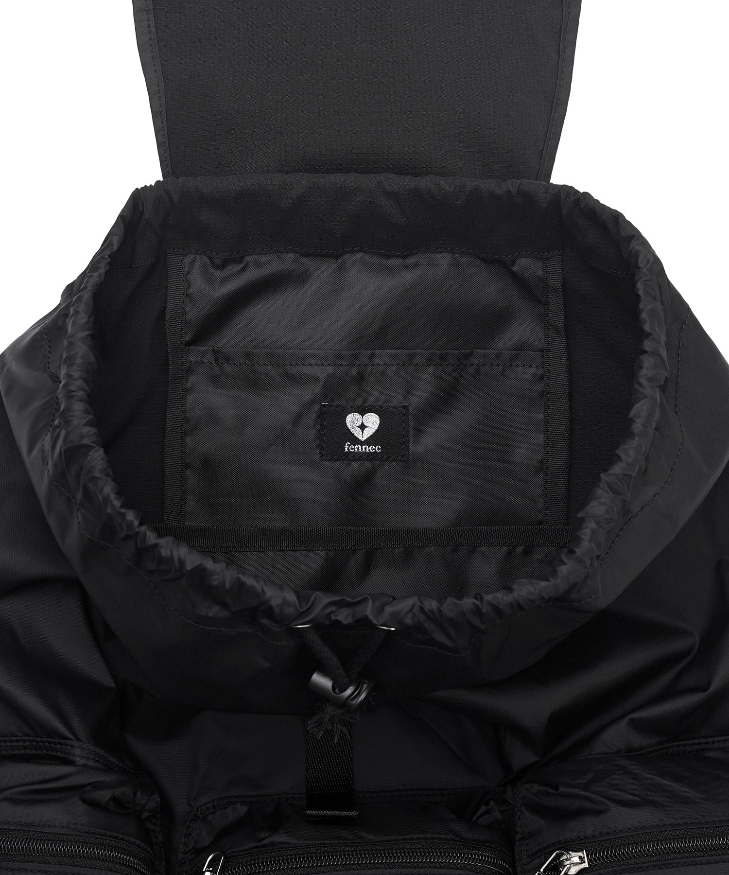 MUSINSA | fennec BERRY POCKET BACKPACK LARGE - BLACK