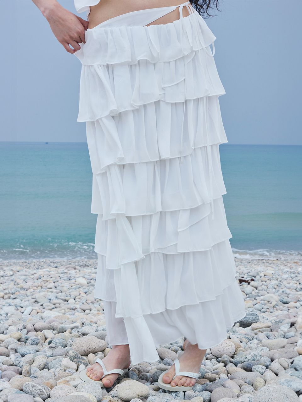 スカート [Gimmetheyoung] TIE CANCAN SKIRT MUSINSA | GIMMETHEYOUNG G_TIE CANCAN SKIRT / WHITE