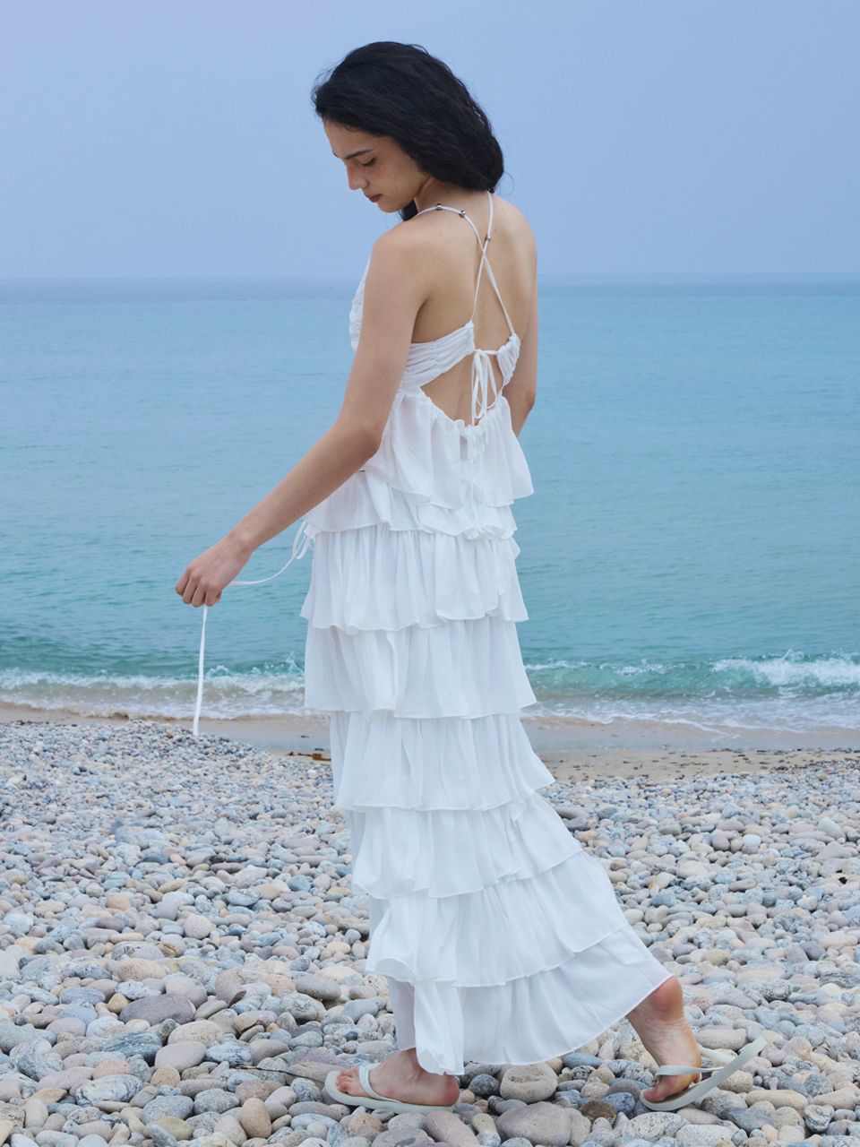 MUSINSA | GIMMETHEYOUNG G_TIE CANCAN SKIRT / WHITE