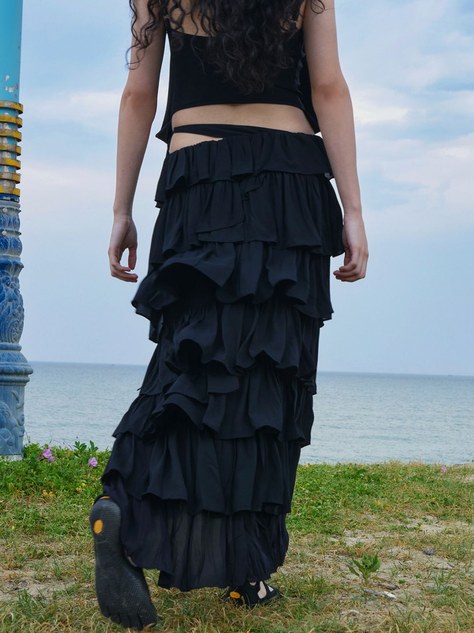 スカート [Gimmetheyoung] TIE CANCAN SKIRT MUSINSA | GIMMETHEYOUNG G_TIE CANCAN SKIRT / BLACK