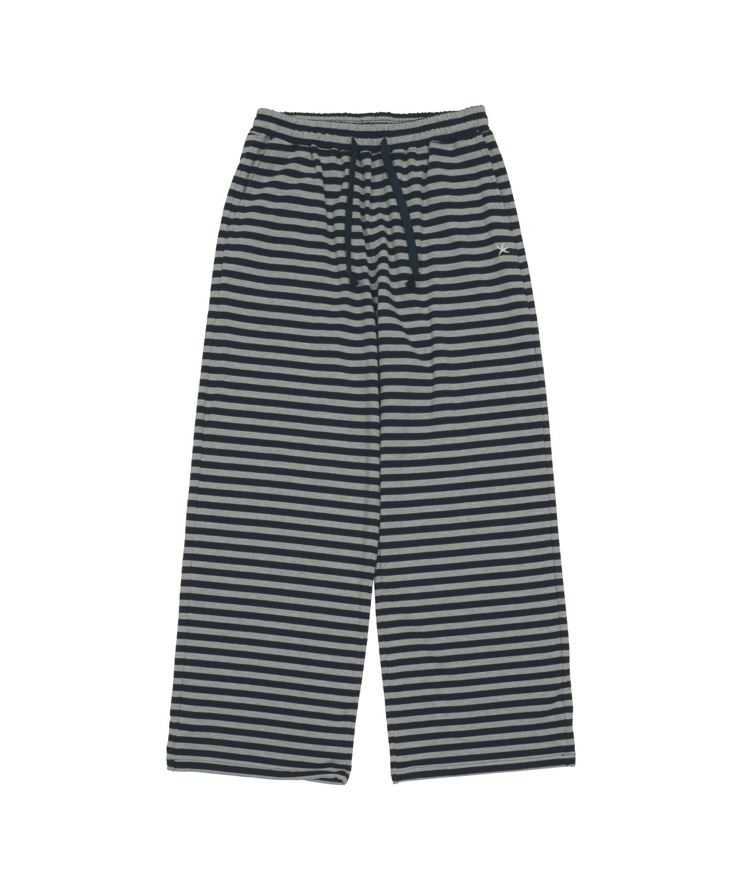 MUSINSA | THE COLDEST MOMENT TCM stripe sweat pants (navy/charcoal)