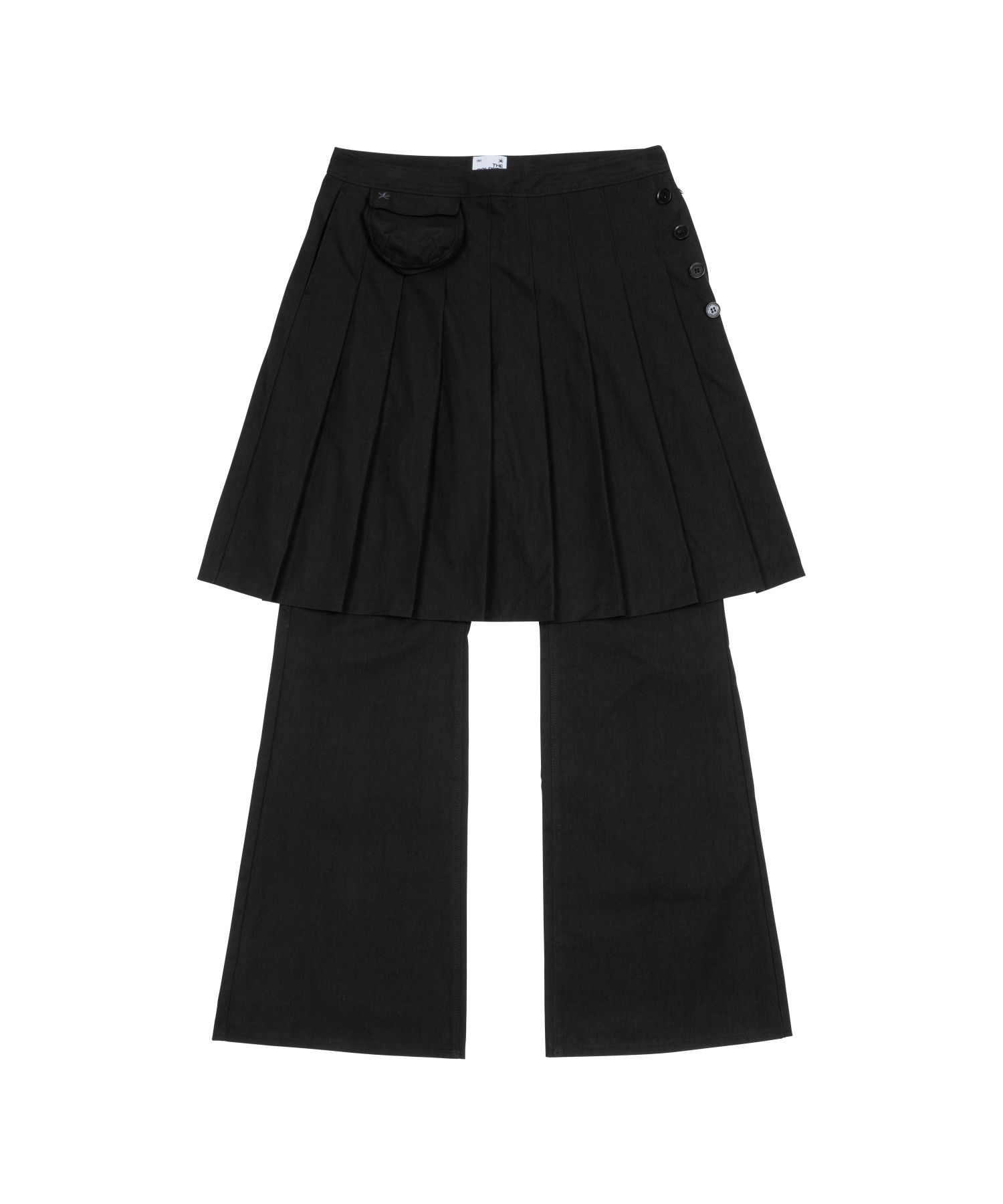 25FW THE COLDEST MOMENT スカート レイヤード パンツ MUSINSA公式 | THE COLDEST MOMENT TCM skirt layered pants (black) スカート
