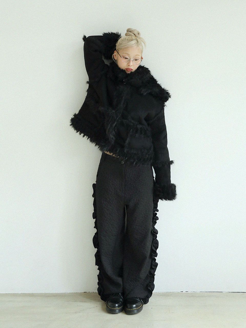 ジャケット・アウター UGLYSHADOW Reversible Shearling Jacket MUSINSA | UGLYSHADOW Reversible Shearling Jacket (Black)