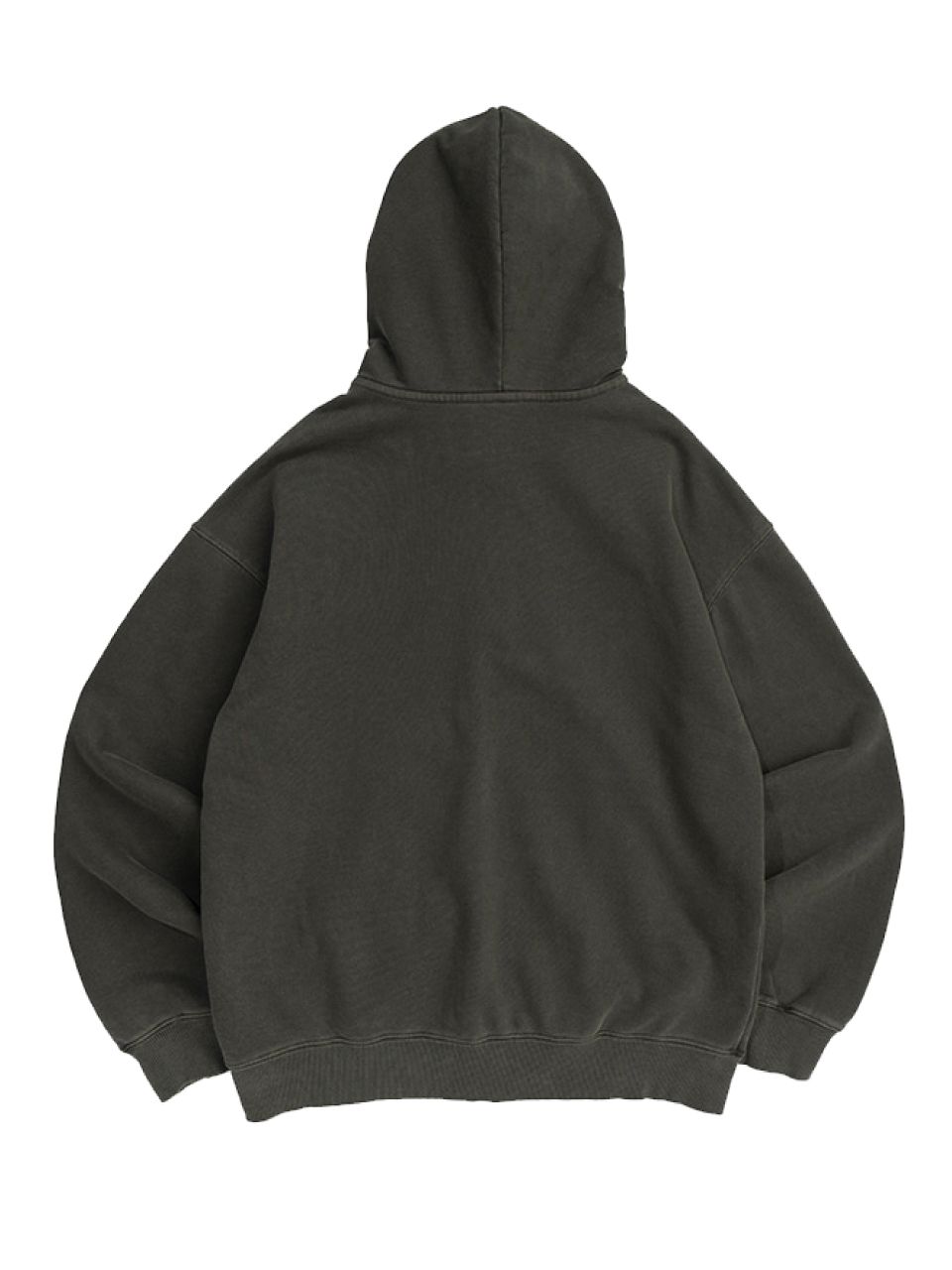 MUSINSA公式 | VACA. カーキスターロゴジップアップフードパーカー