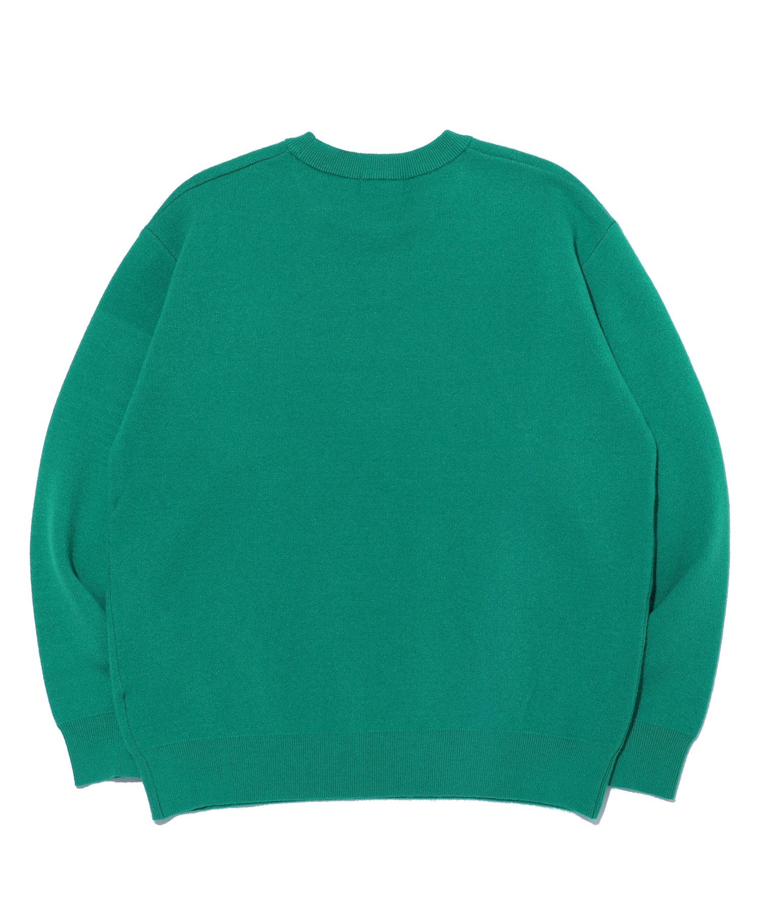 MUSINSA公式 | DISTN9NE Retro Bear Edition Knit LP4SU849_GREEN