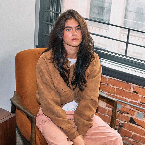 MUSINSA公式 | ERER Western Suede Blouson Camel