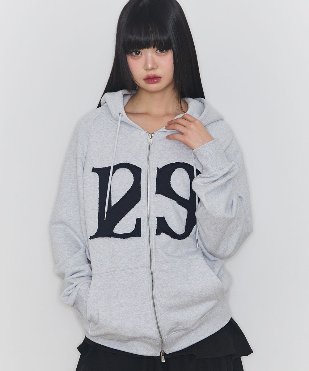 MUSINSA公式 | ILLIGO 129 ロゴパッチ フードパーカー ジップアップ