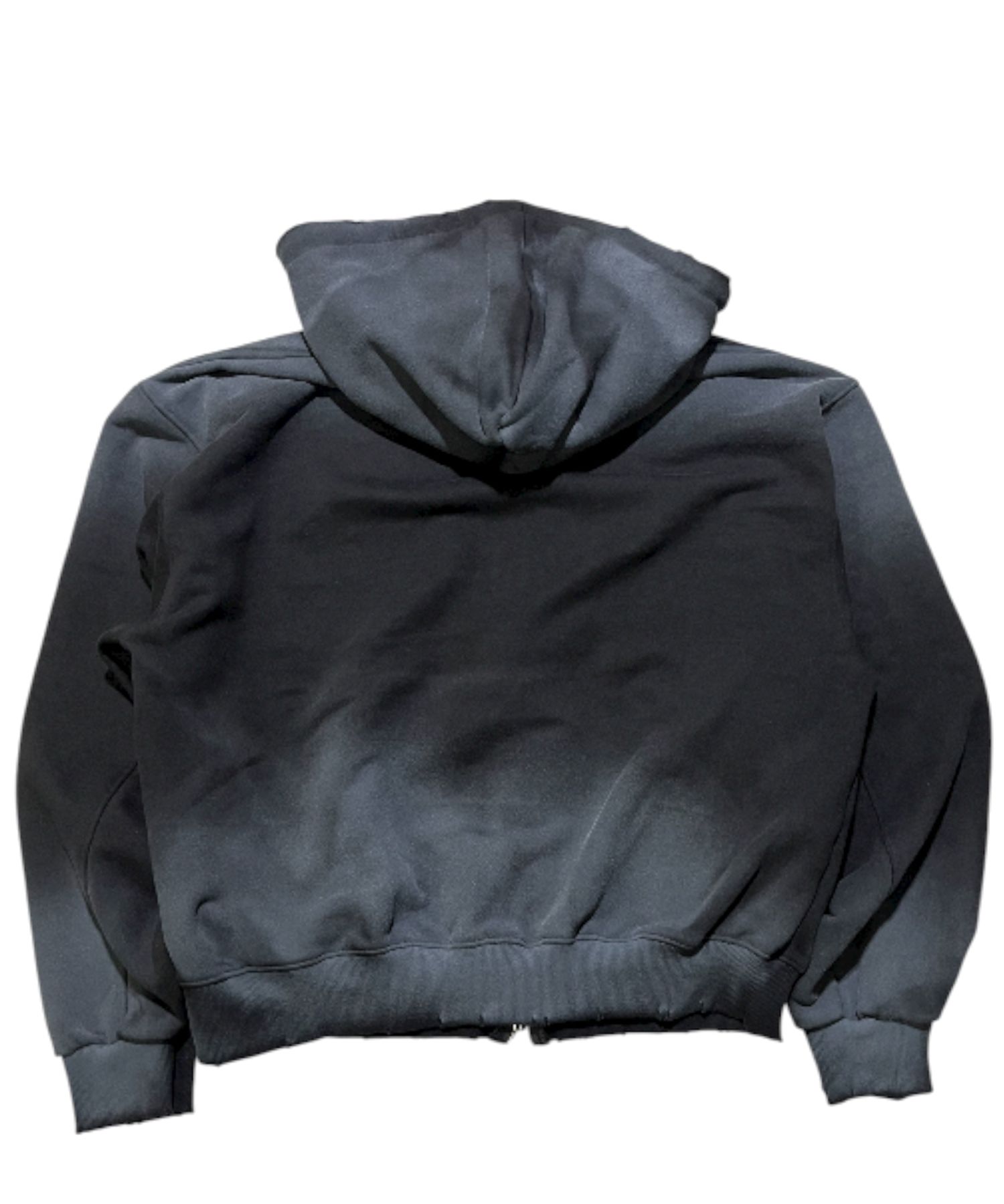 MUSINSA公式 | SK8ER ROCK Cross-Stitch Grunge Hood Zip-Up ((black))