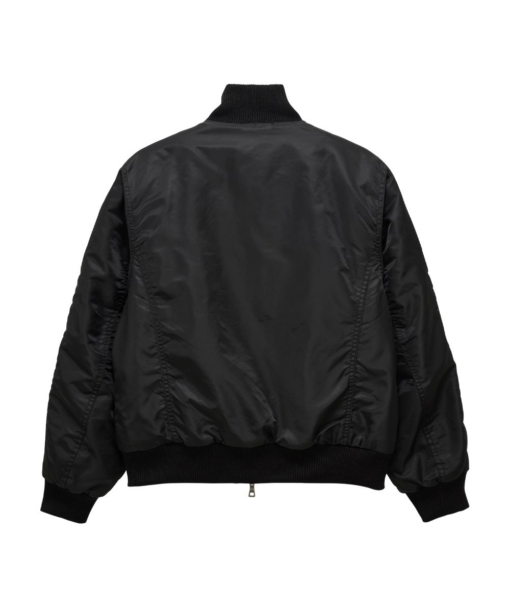 DANDEL cropped studded MA-1 jacket (カーキ) MUSINSA公式 | DANDEL DD cropped studded MA-1 jacket (BLACK)