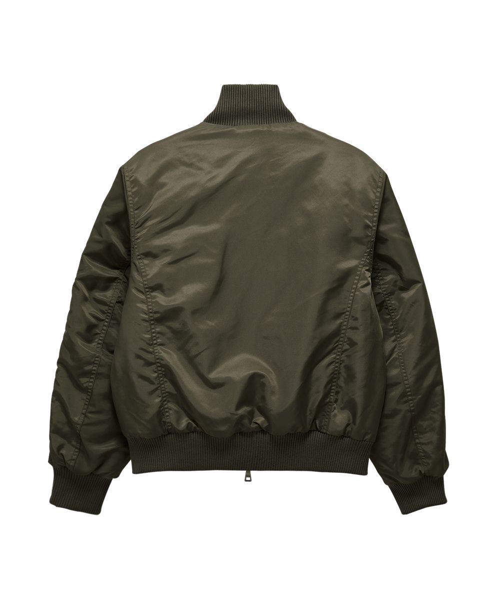 DANDEL cropped studded MA-1 jacket (カーキ) MUSINSA公式 | DANDEL DD cropped studded MA-1 jacket (KHAKI)