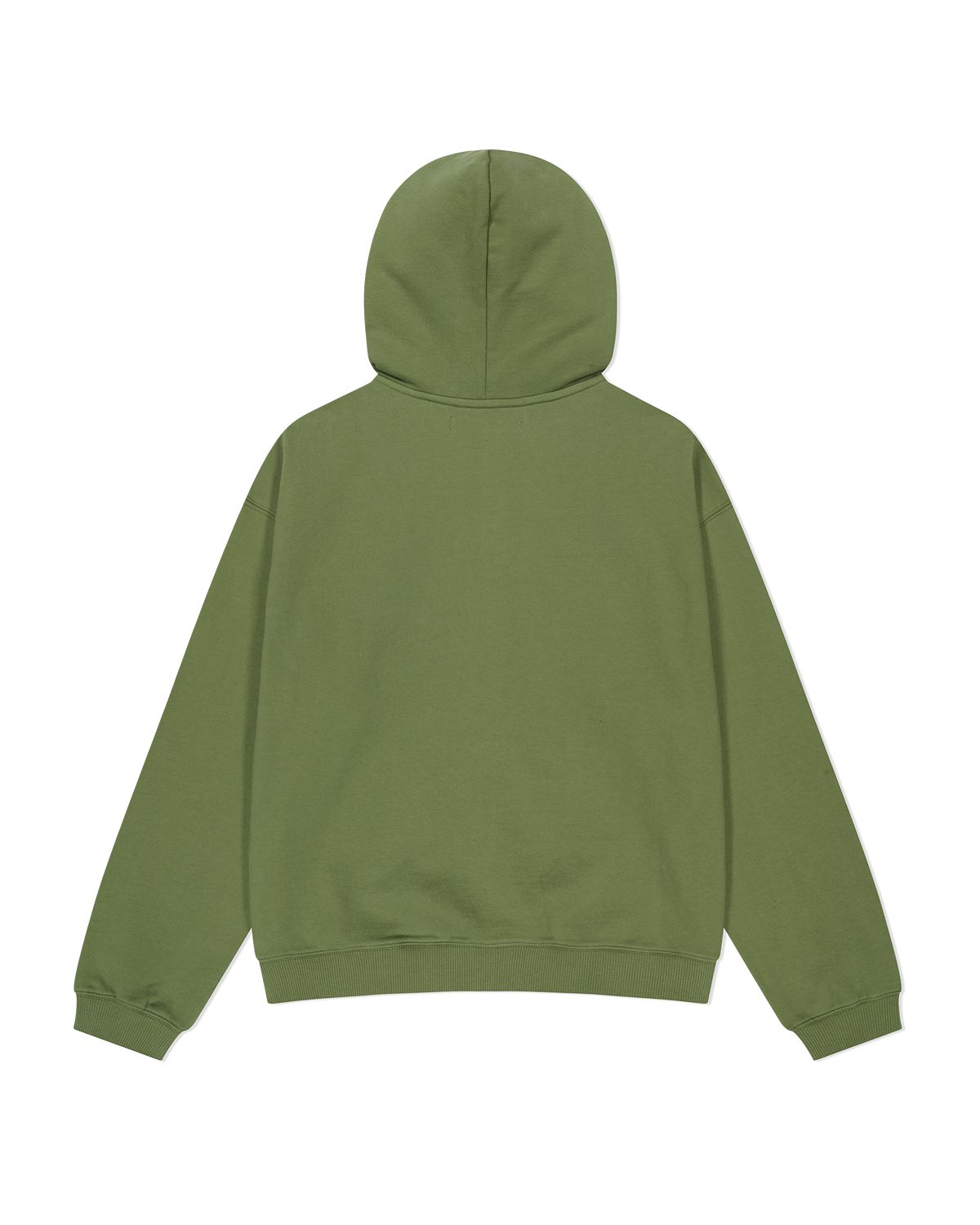 MUSINSA公式 | THEMUSEUMVISITOR ART APPLIQUE HOODIE ZIP UP (OLIVE)