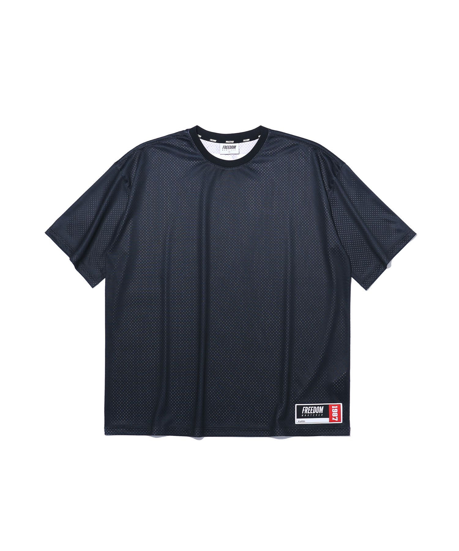 MUSINSA公式 | FREEDOM メッシュオーバーサイズバックプリントTシャツ
