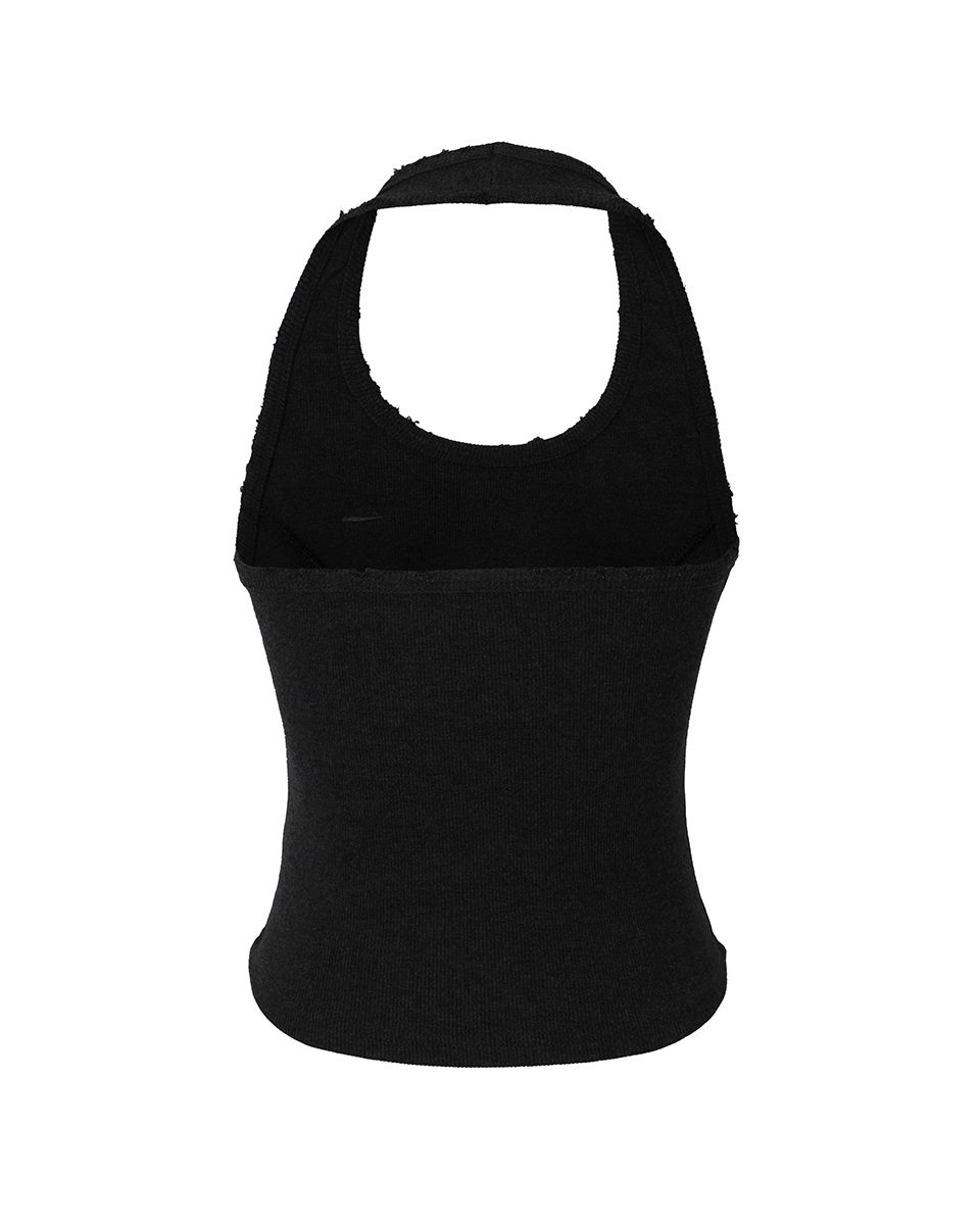 Damage Stud Halter Top (black) thumbnail 3
