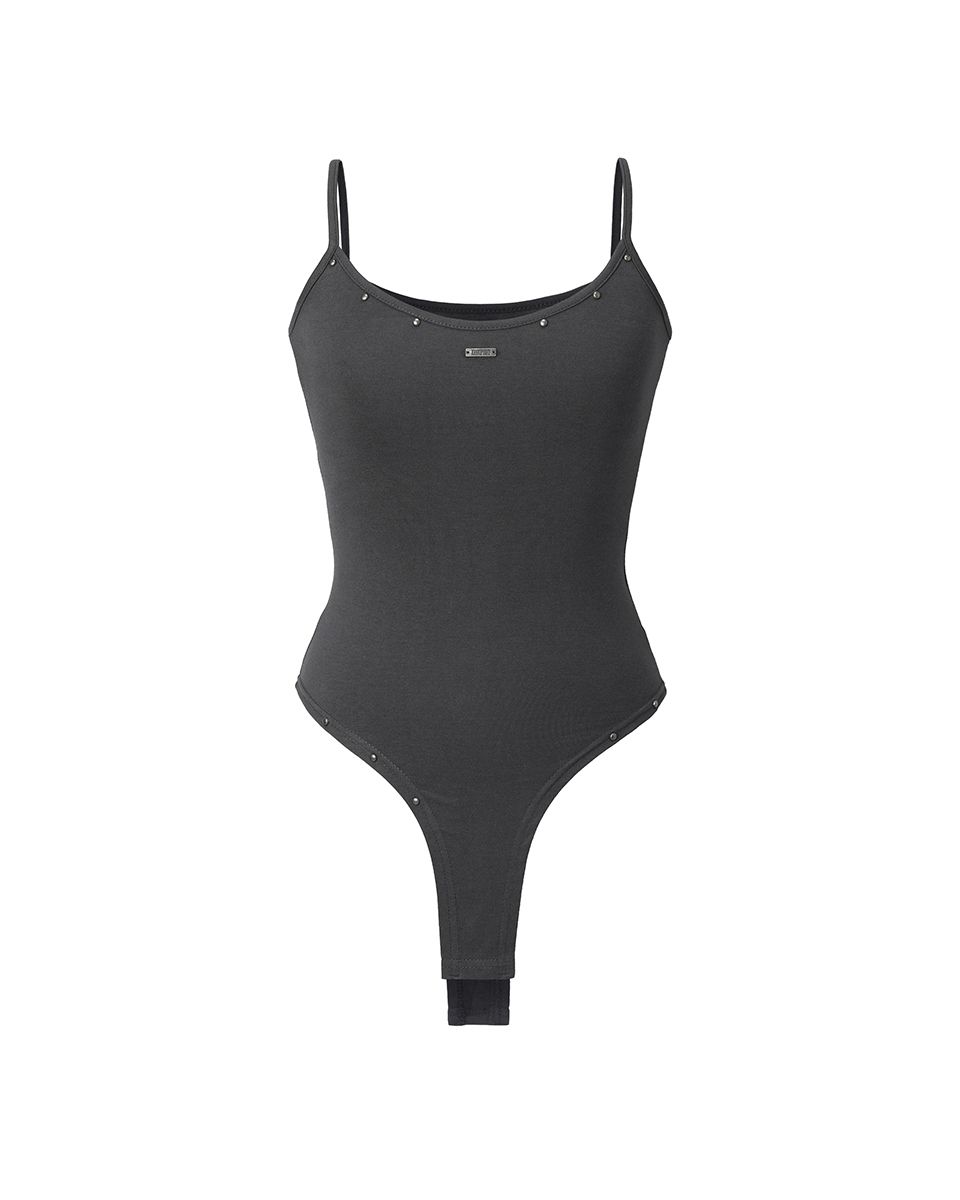 Stud Bodysuit Sleeveless (charcoal) thumbnail 2