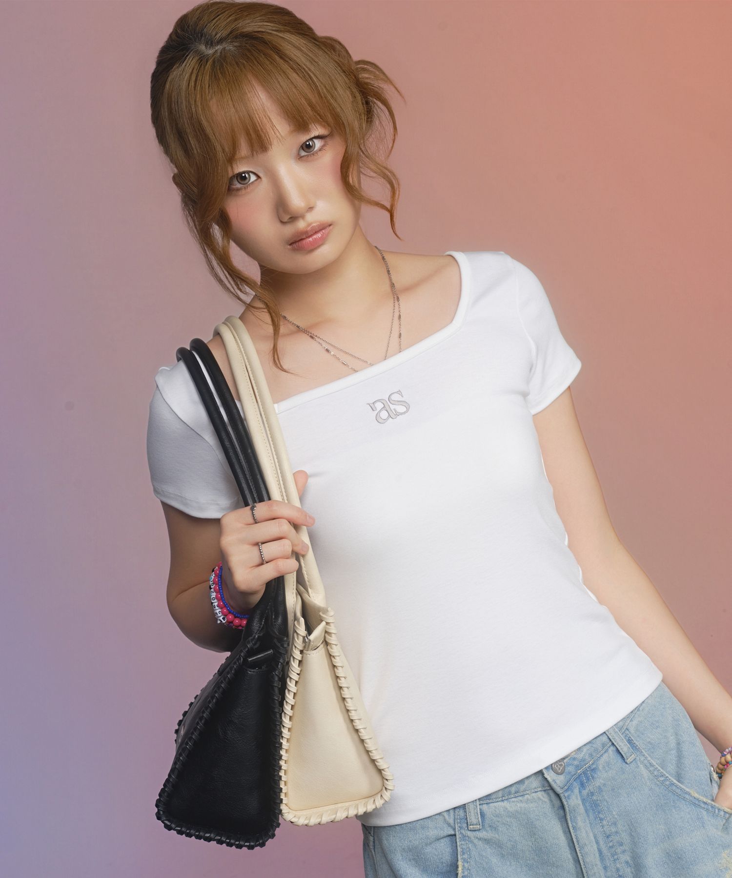 SQUARE LINE TEE / WHITE thumbnail 8