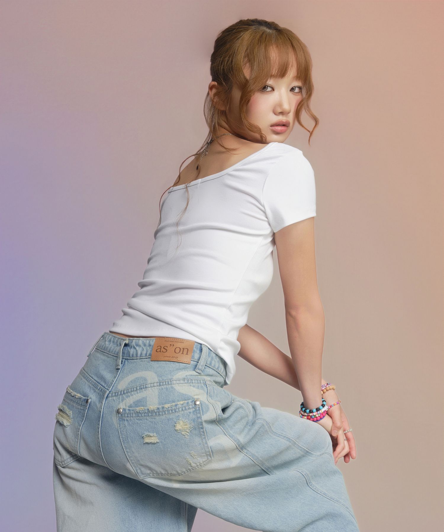 SQUARE LINE TEE / WHITE thumbnail 9