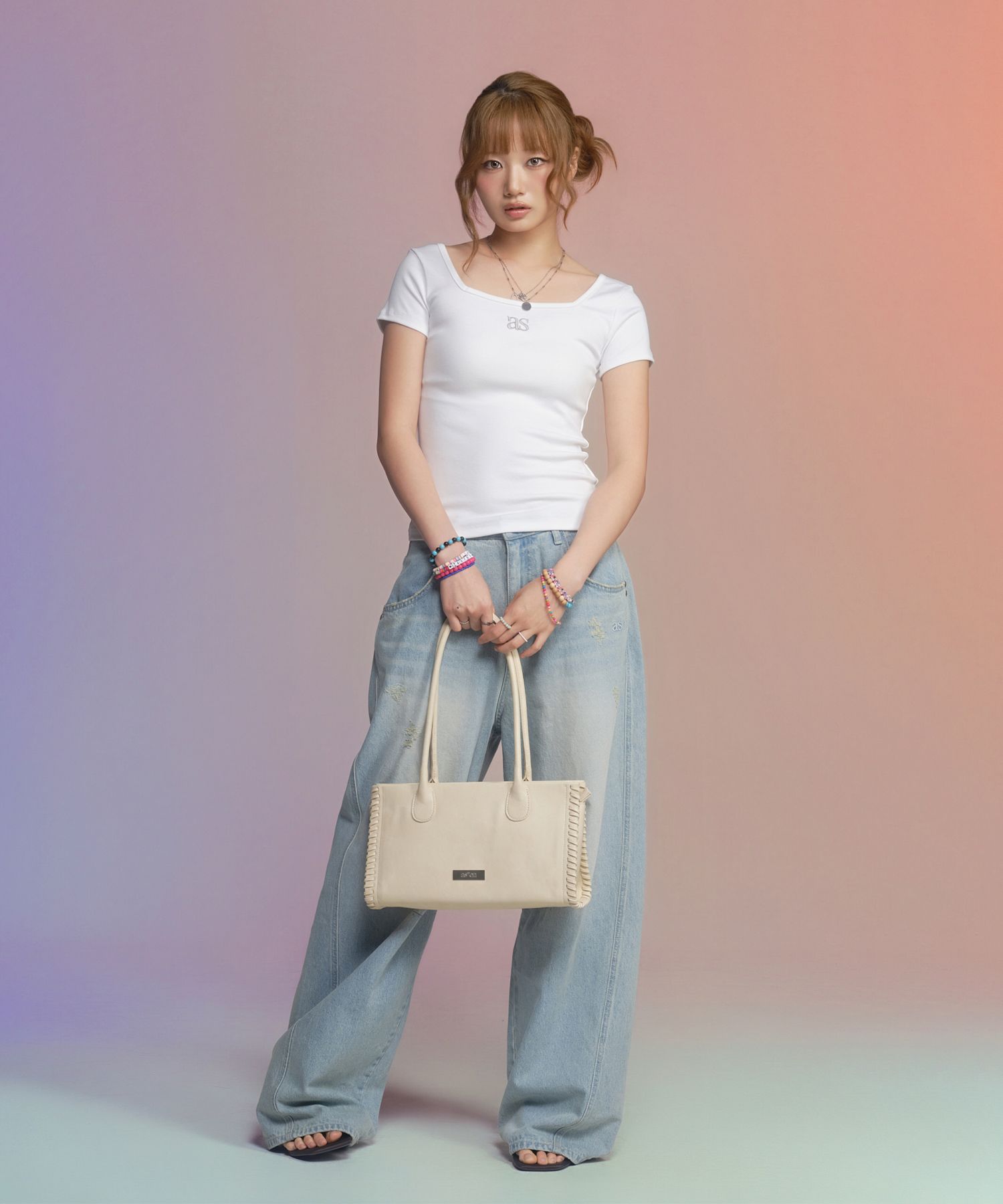 SQUARE LINE TEE / WHITE thumbnail 11