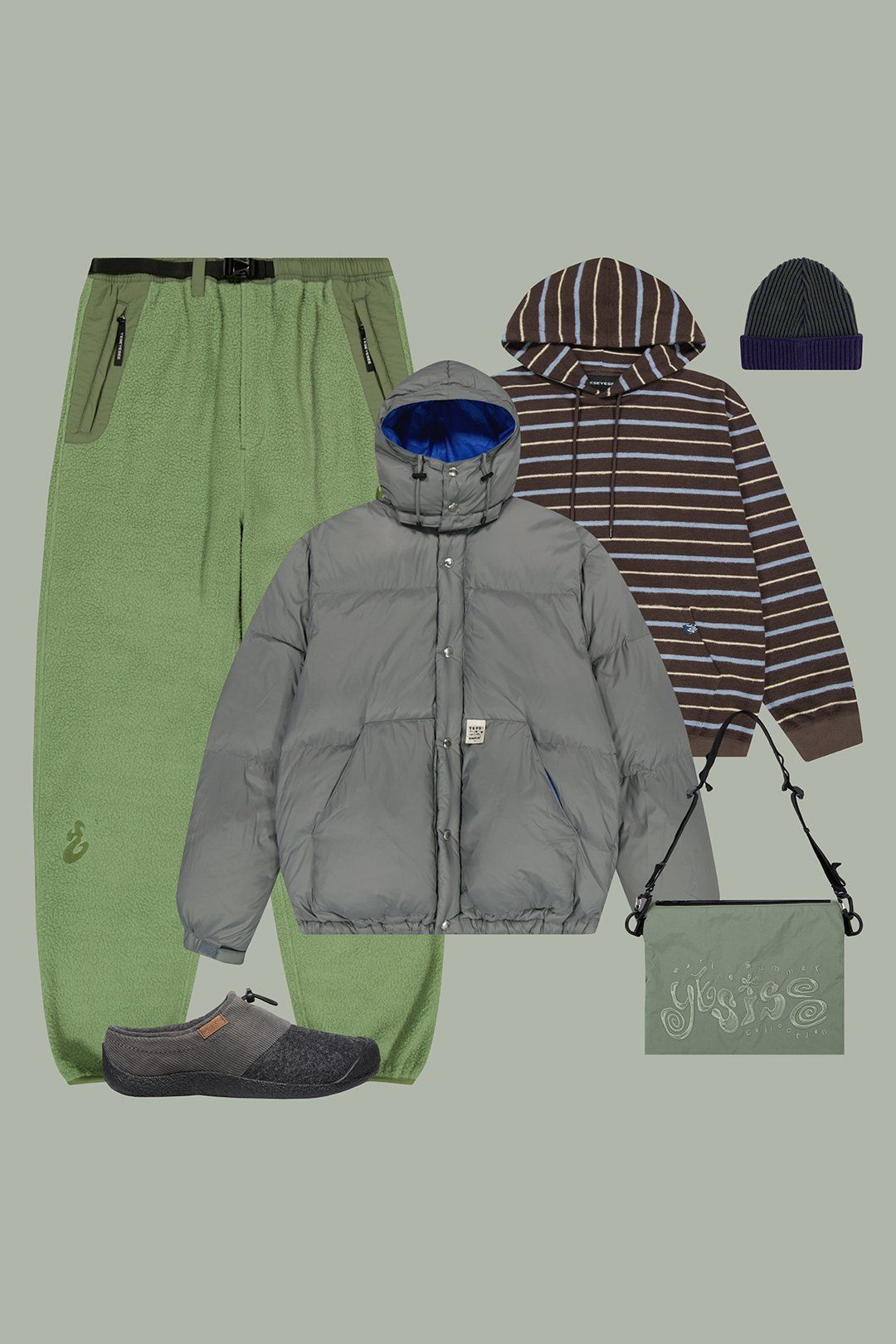 アウターその他 YESEYESEE Hooded Down Jacket Grey MUSINSA公式 | YESEYESEE Hooded Down Jacket Gray