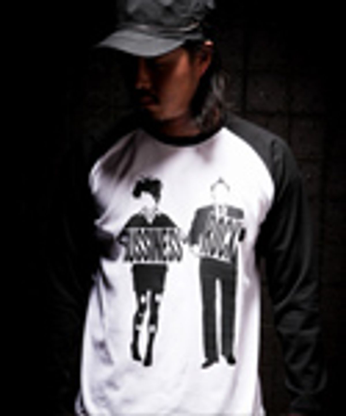 에잇볼륨(EIGHTVOLUME) BUSINESS ROCK 2 B/W RAGLAN