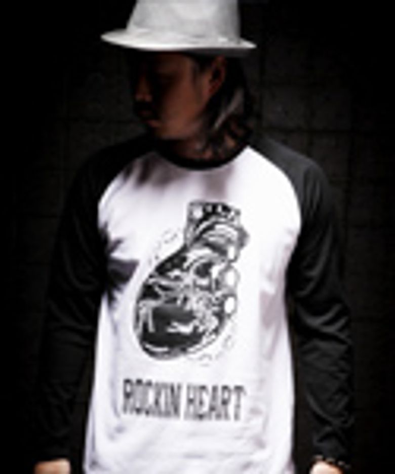 ROCKIN HEART B/W RAGLAN