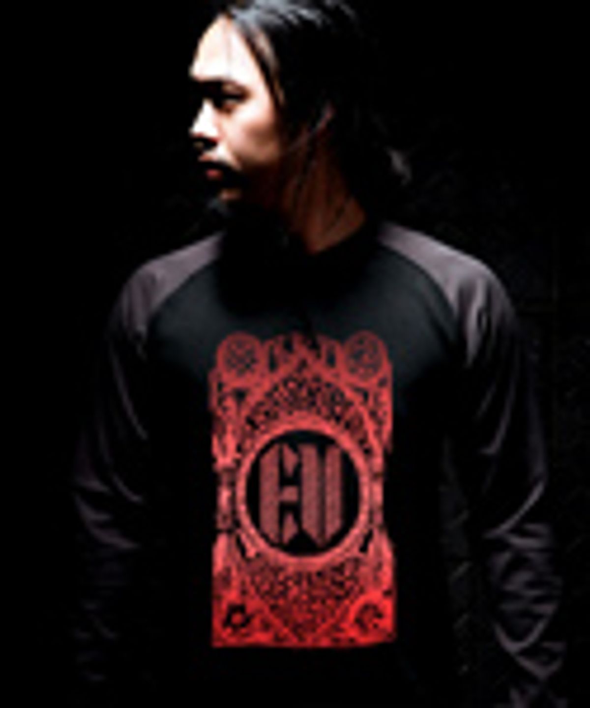 에잇볼륨(EIGHTVOLUME) EV PSYCHEDELIC B/D RAGLAN(REDGOLD)