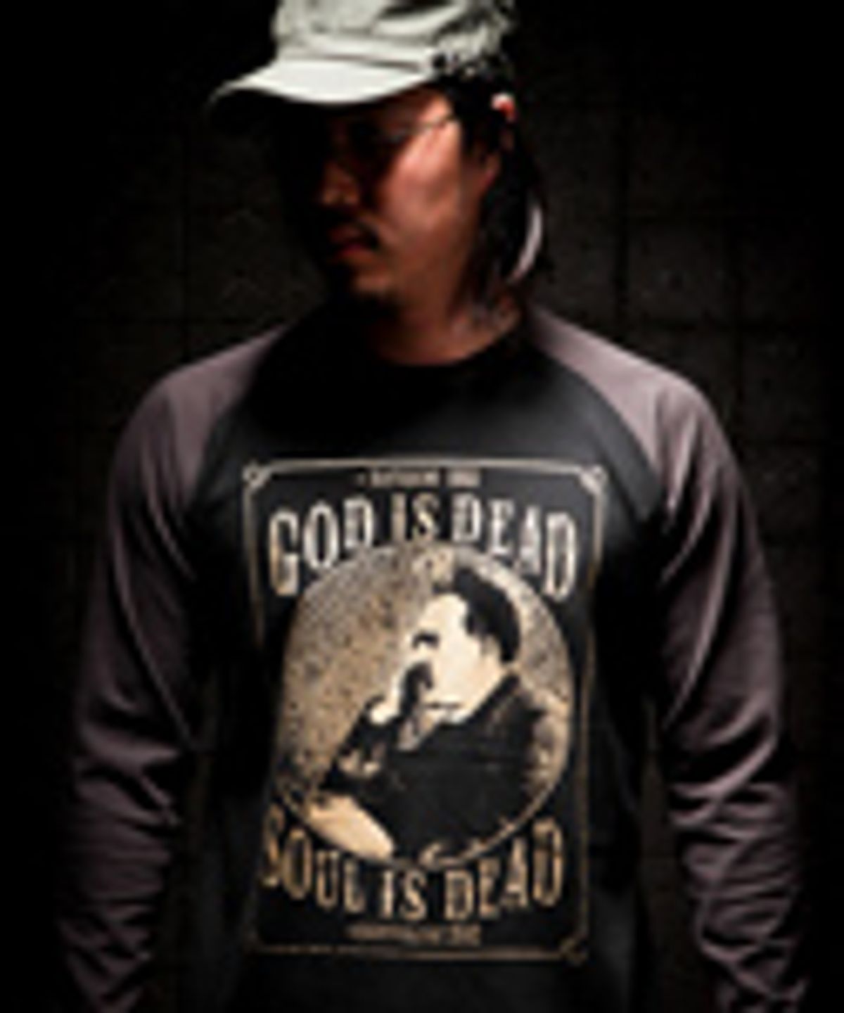 에잇볼륨(EIGHTVOLUME) SOUL IS DEAD BD RAGLAN(GOLD)