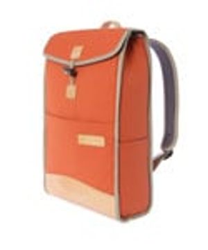 CANVAS SQUARE RUCKSACK-ORANGE
