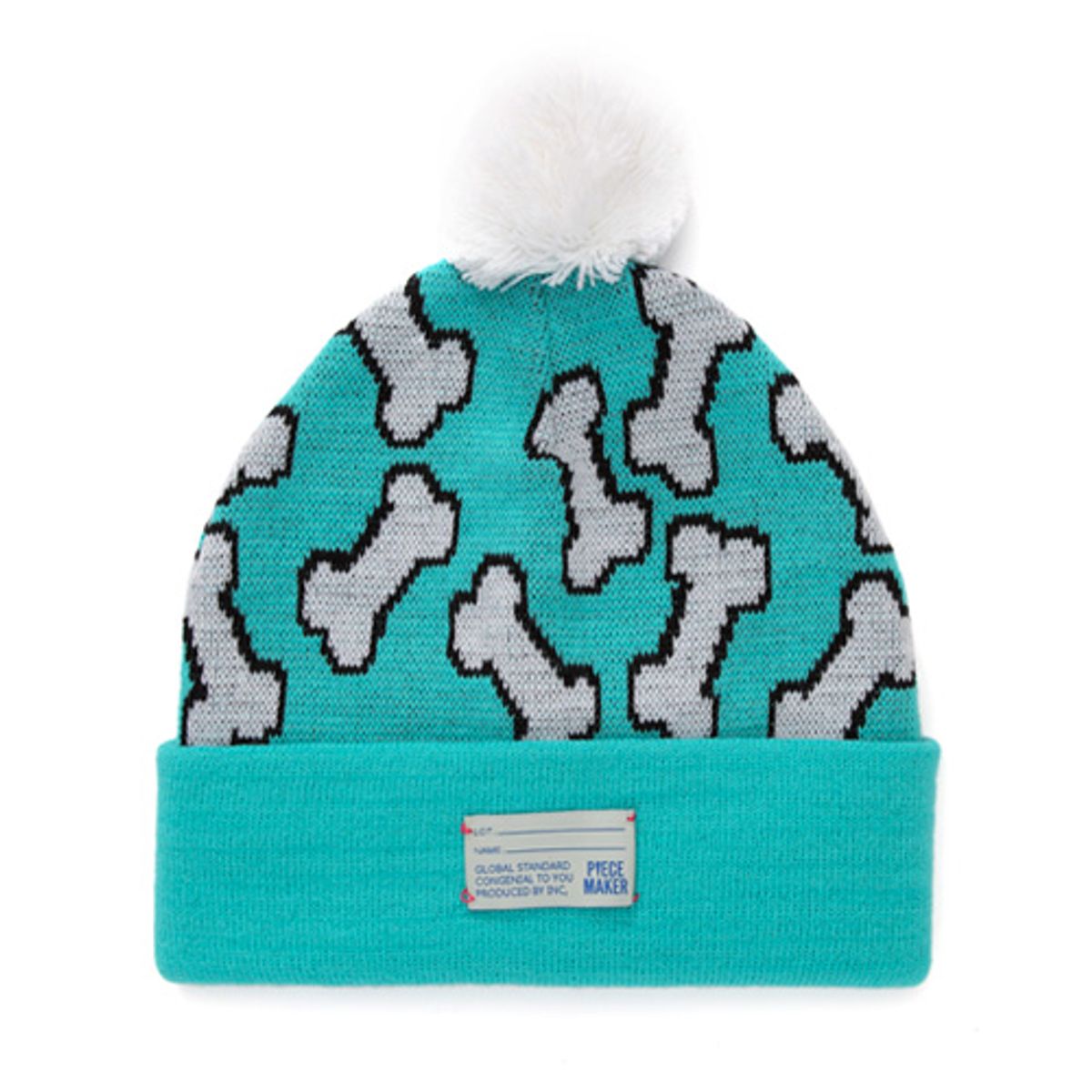 피스메이커(PIECE MAKER) BONES POMPOM BEANIE (MINT)