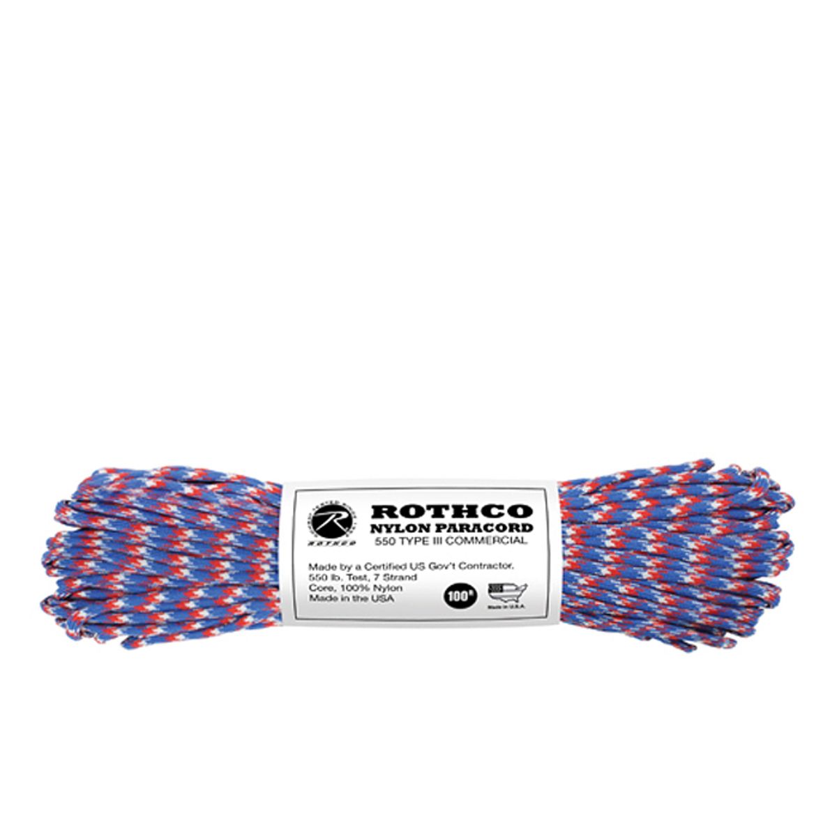 로스코(ROTHCO) 파라코드 30m 낙하산줄 (레드/블루/화이트)