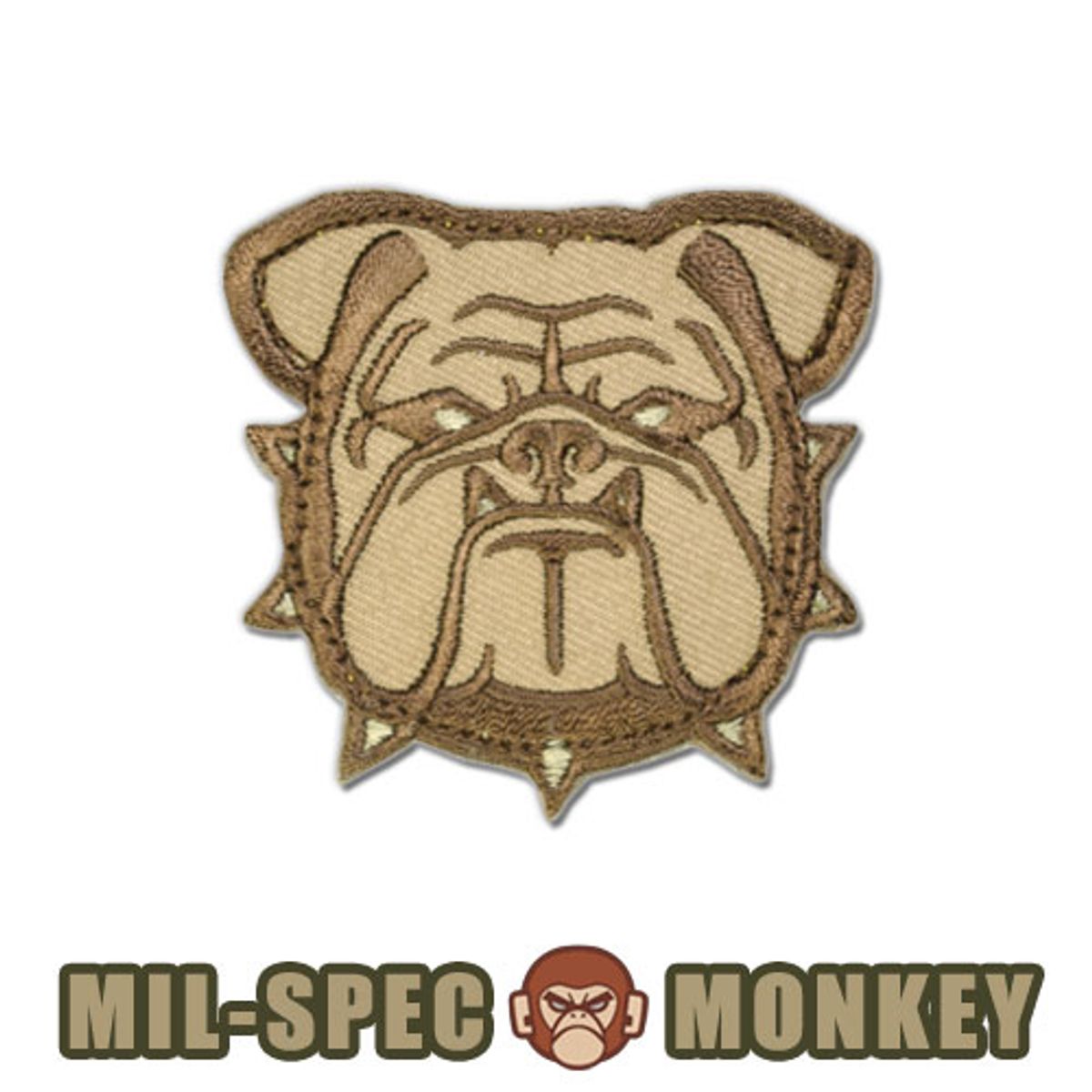 밀스펙몽키(MILSPEC MONKEY) 패치 불독 헤드 패치 (데저트)