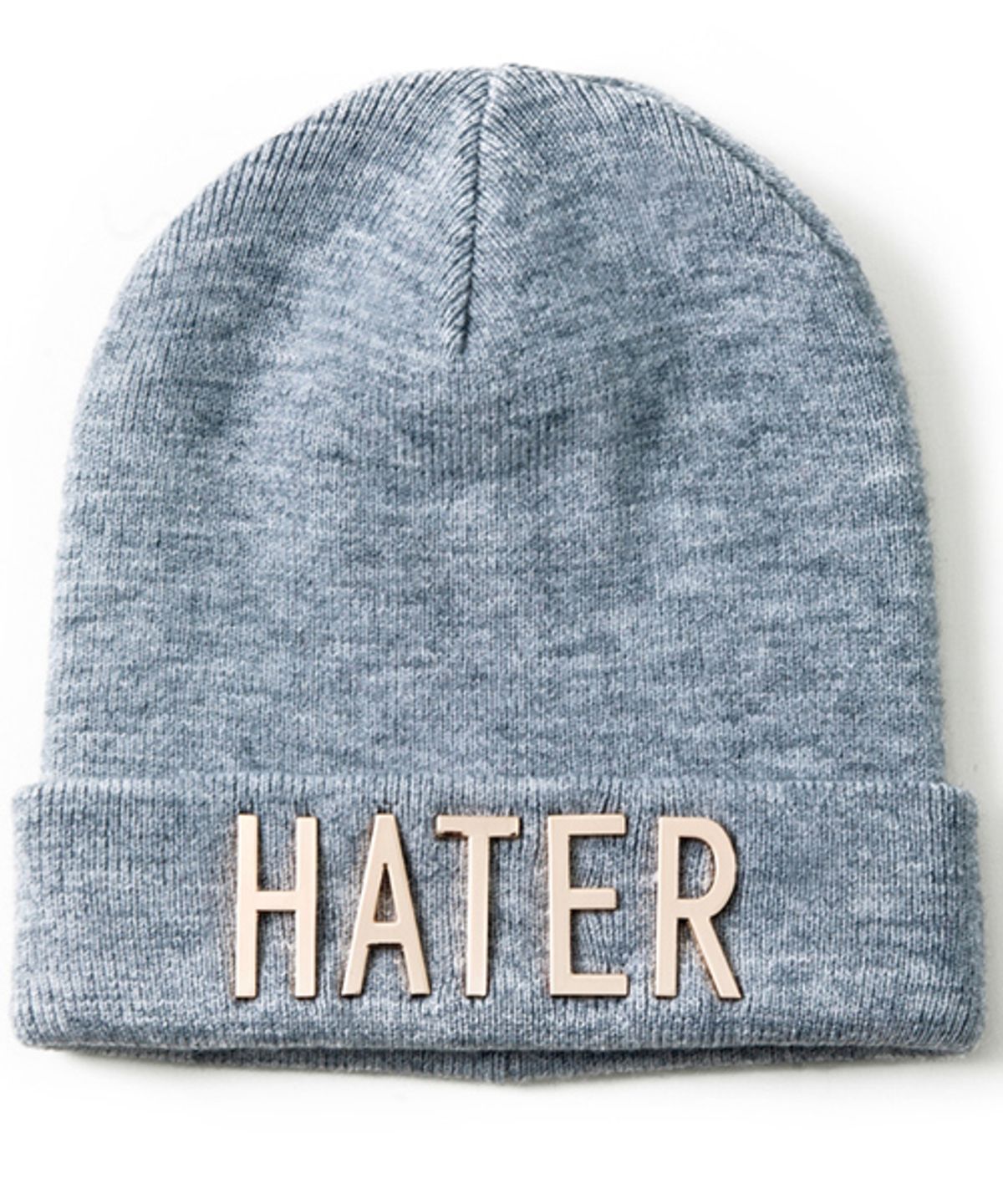 헤이터(HATER) 샤이니 골드 로고 롱 비니 헤더그레이 SHINY GOLD LOGO BEANIE HEATHER GREY