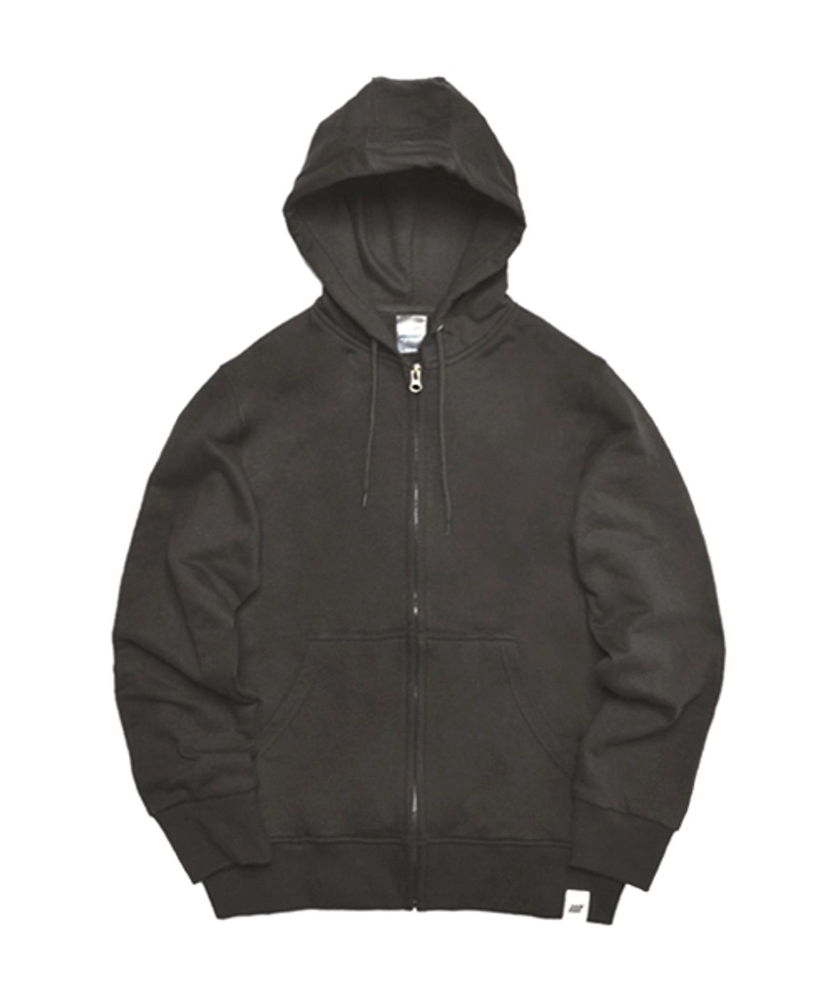 유니어패럴(UNI APPAREL) 베이직 스웨트 후드집업 차콜