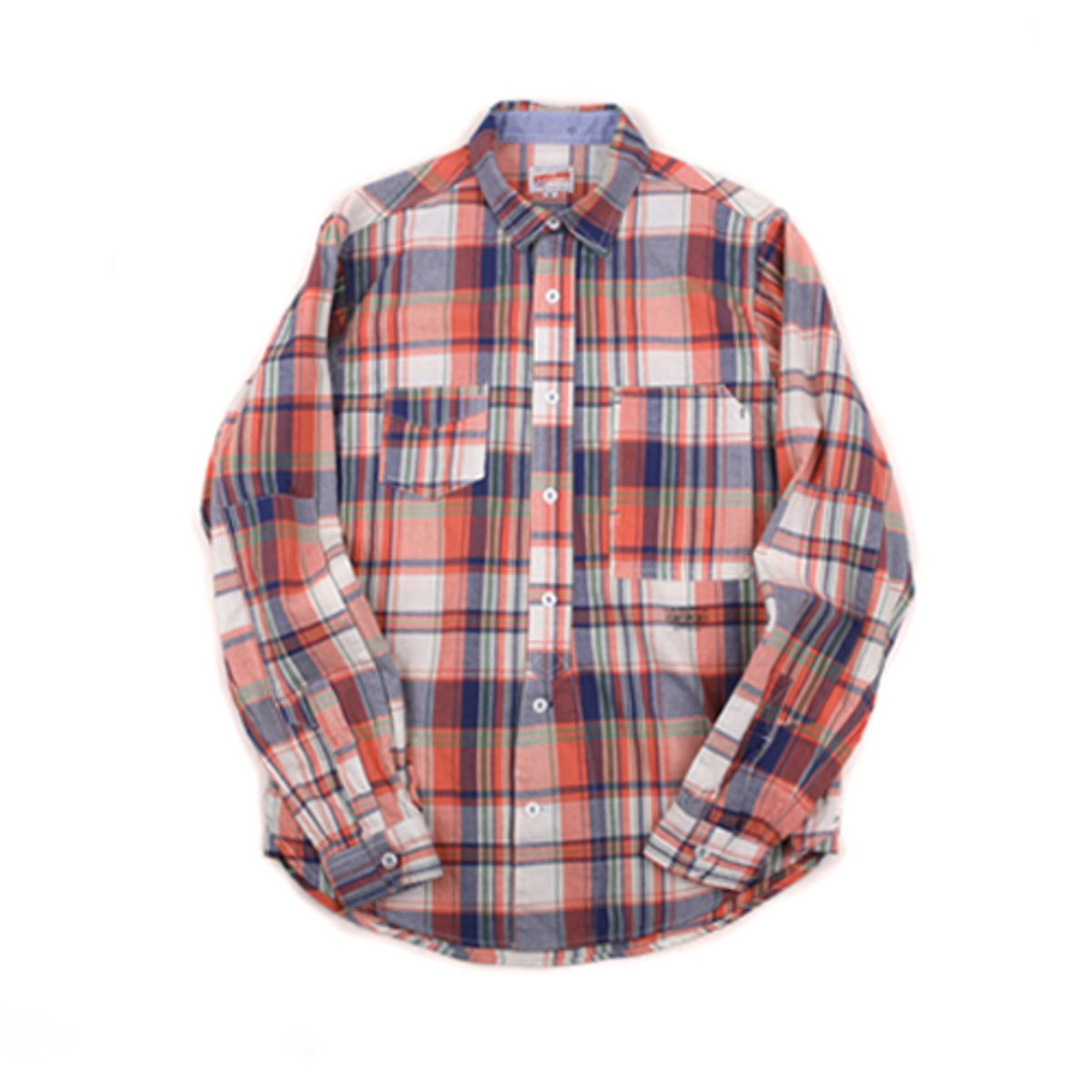 스웰맙(SWELLMOB) officer plaid shirts -org-