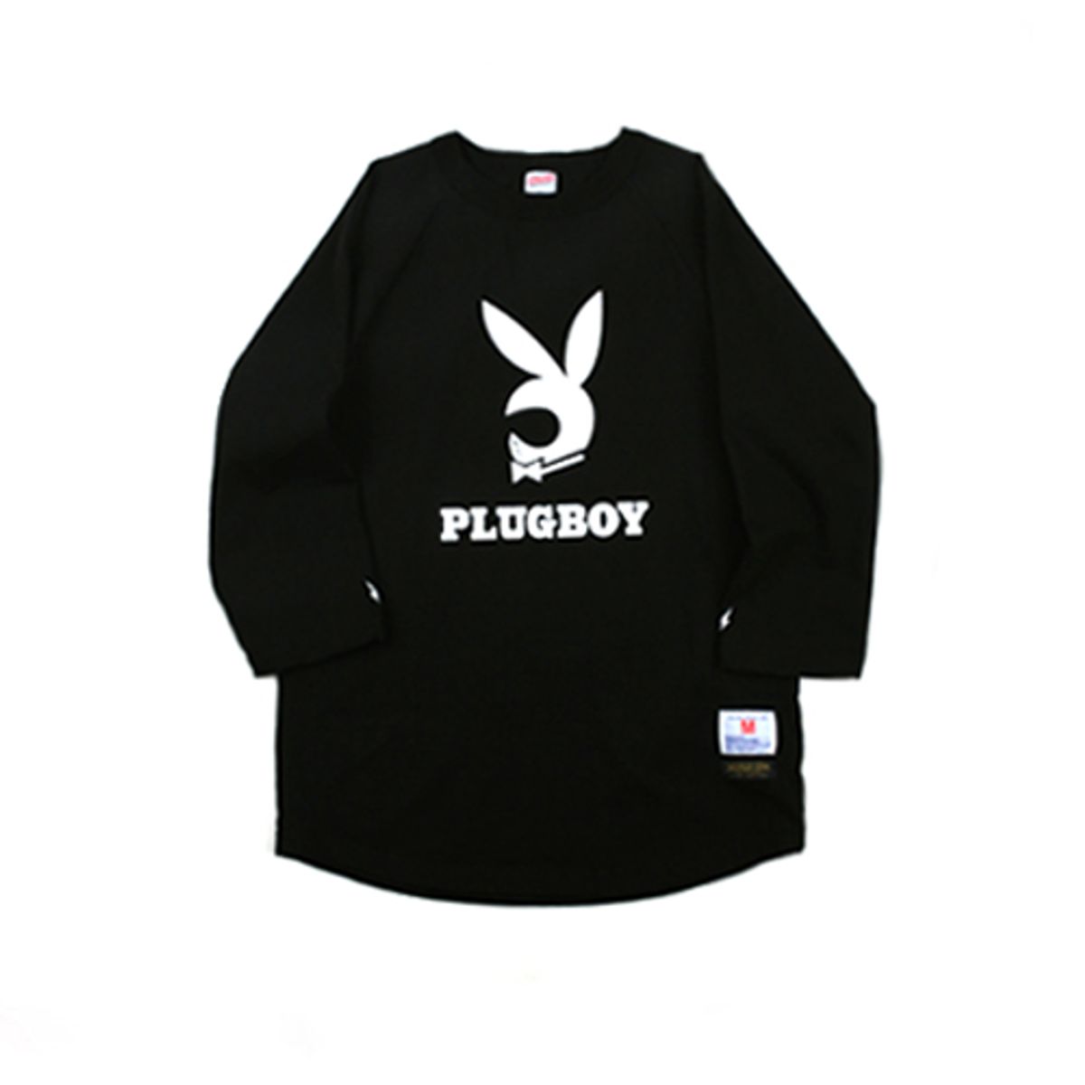스웰맙(SWELLMOB) plugboy raglan jersey -blk-