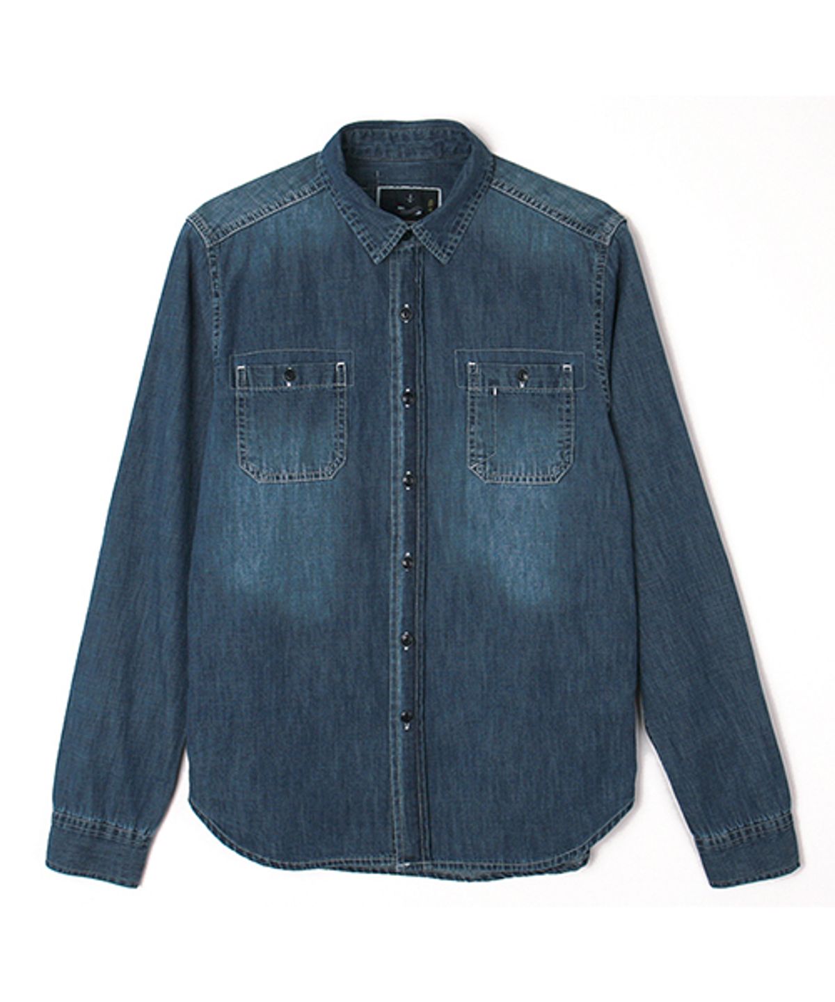 어레인지(ARRANGE) washed denim shirts