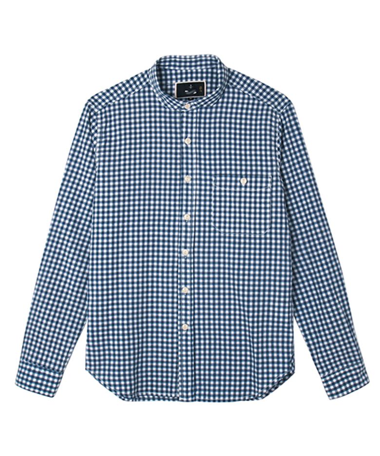blue gingham shirts