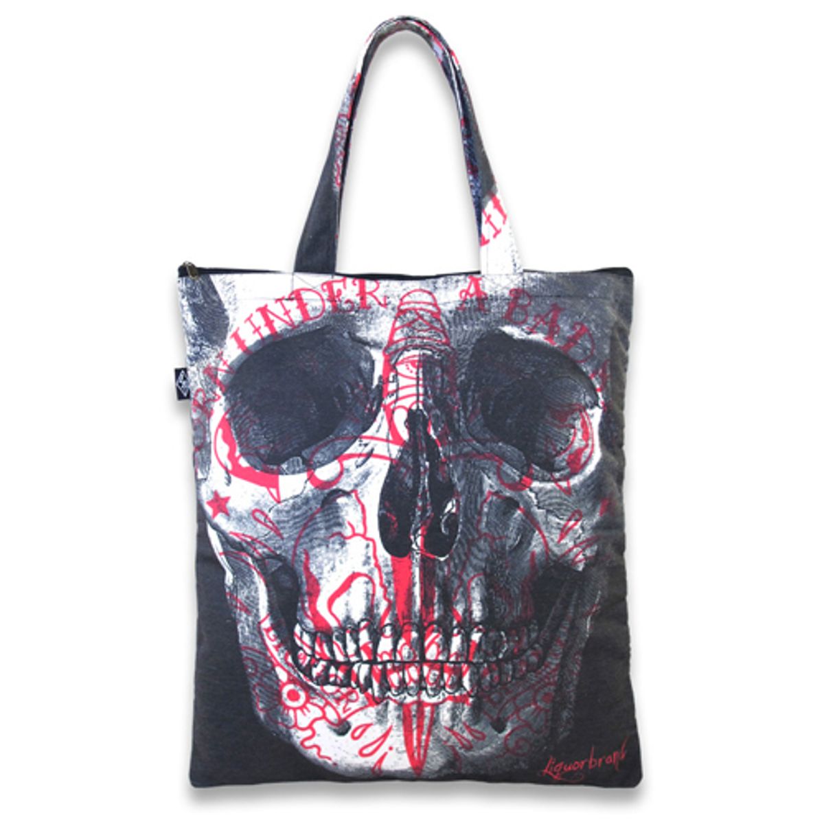 리쿼브랜드(LIQUOR BRAND) SKULL SHOPPER BAG