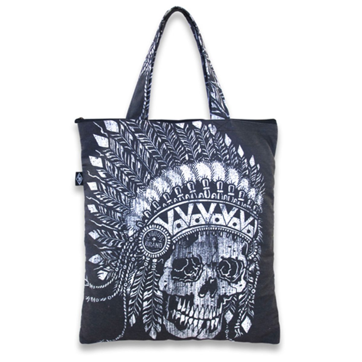 리쿼브랜드(LIQUOR BRAND) INDIAN SKULL SHOPPER BAG