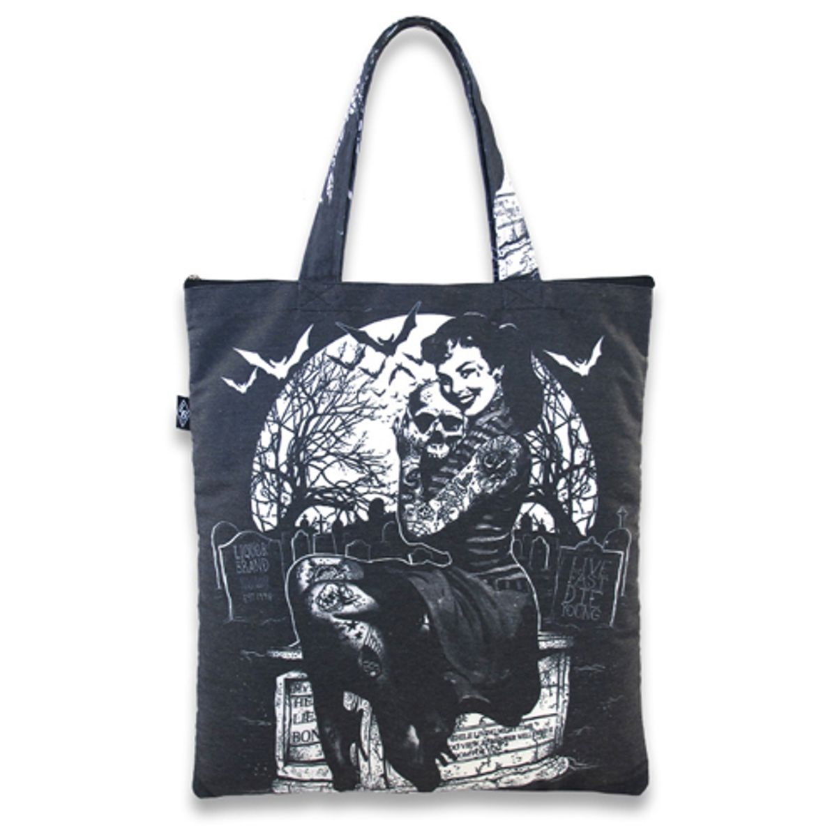 리쿼브랜드(LIQUOR BRAND) GRAVEYARD CHICK SHOPPER BAG