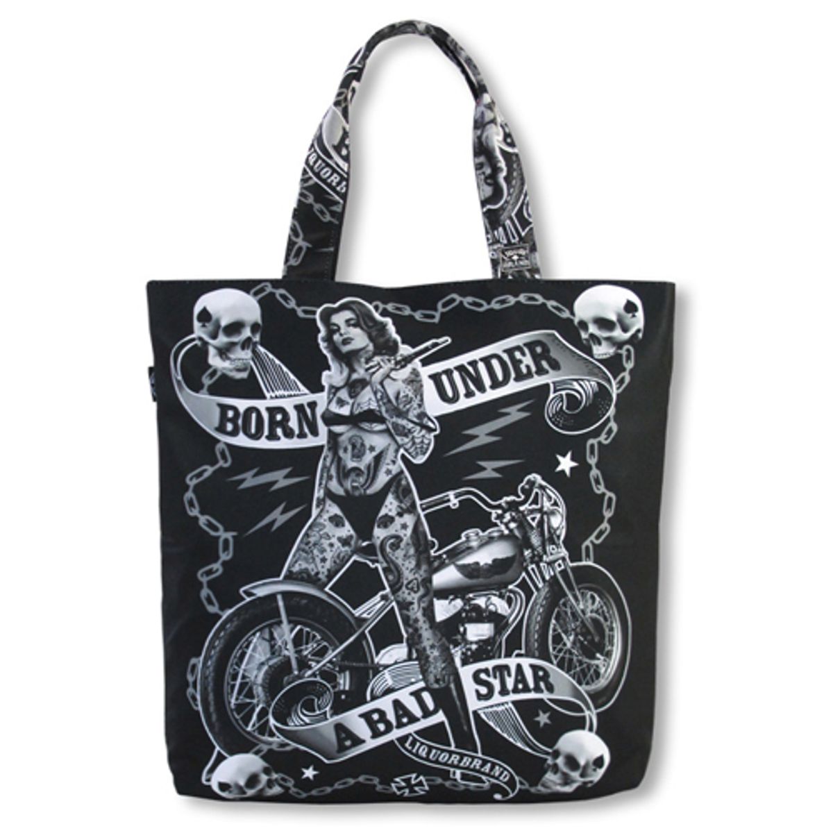 리쿼브랜드(LIQUOR BRAND) BIKER CHICK TOTE BAG