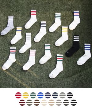 [2개세트][남자/여자]1104삼선파일양말