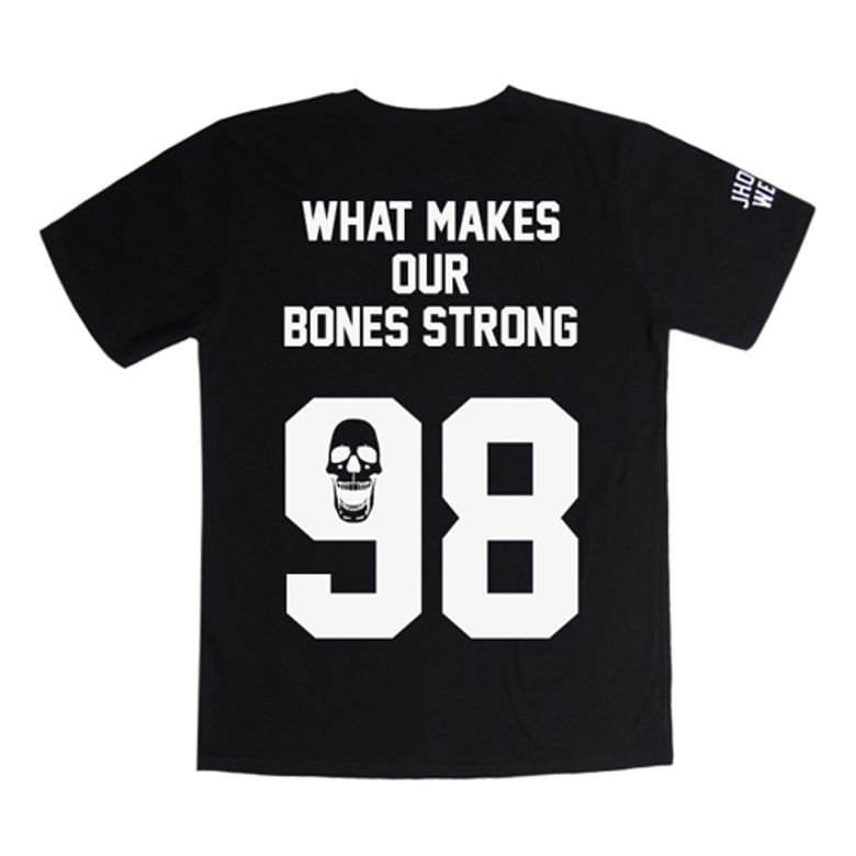 98.Bones Half-T (BLK)