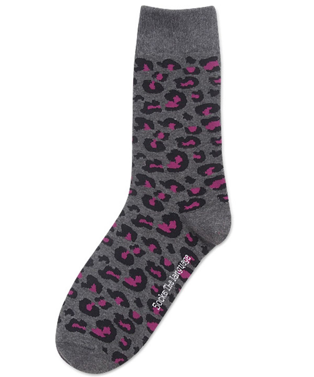 삭스더랭귀지(SOCKS THE LANGUAGE) leopard-pink