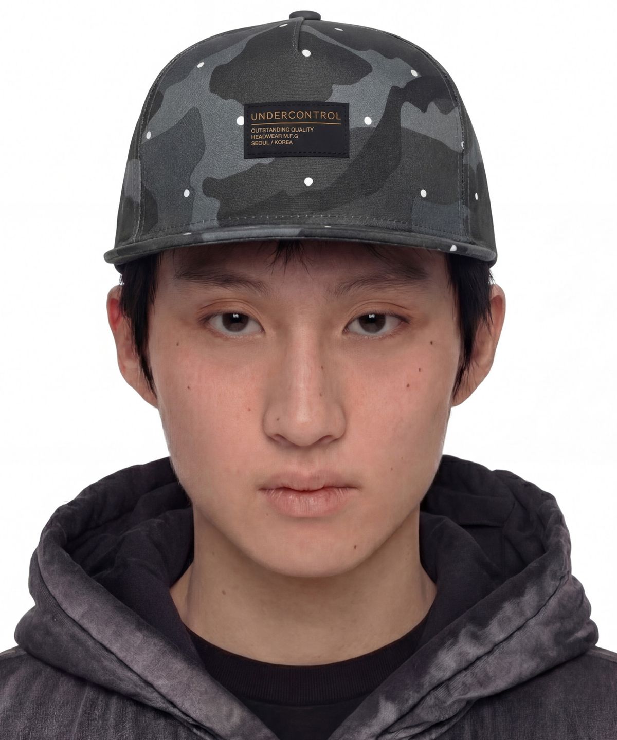 언더컨트롤(UNDERCONTROL) 데일리 하드탑 스냅백 SOLID PACK / DOT CAMO