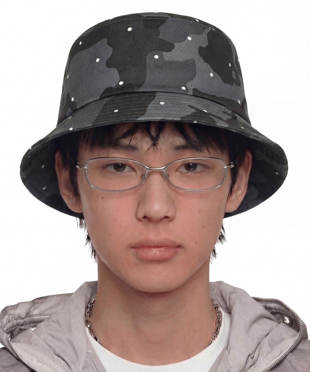 언더컨트롤(UNDERCONTROL) 사계절 데일리 버킷햇 SQUARE BUCKET / DOT CAMO