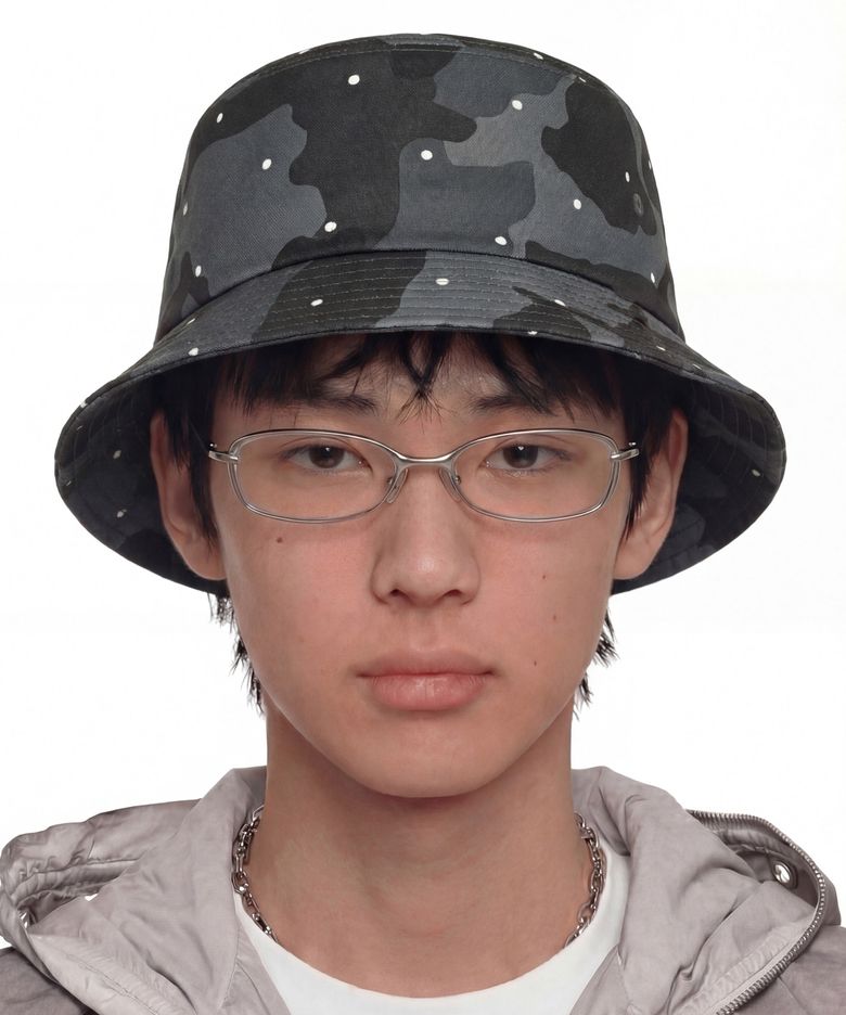 사계절 데일리 버킷햇 SQUARE BUCKET / DOT CAMO